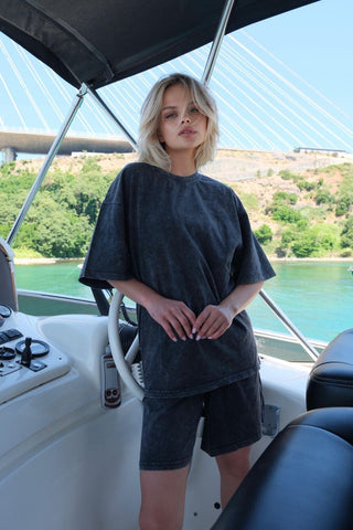 Premium kokybės UNISEX trikotažo šortų kostiumėlis