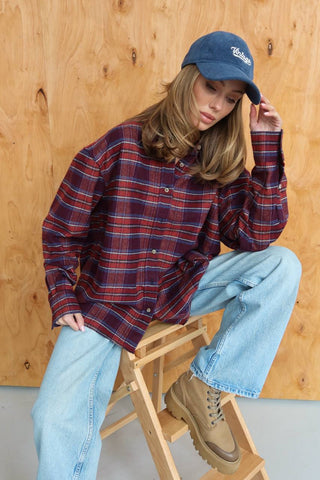 PRE ORDER Įvairių spalvų languoti marškiniai moterims - Plaid shirts for women