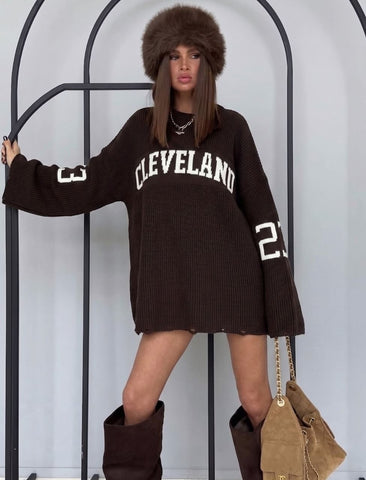 Medvilnės megztinis "CLEVELAND" įvairių spalvų