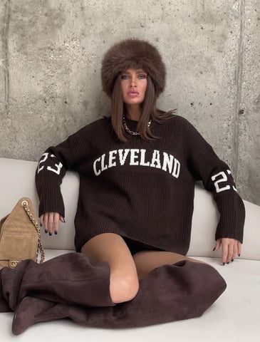 Medvilnės megztinis "CLEVELAND" įvairių spalvų