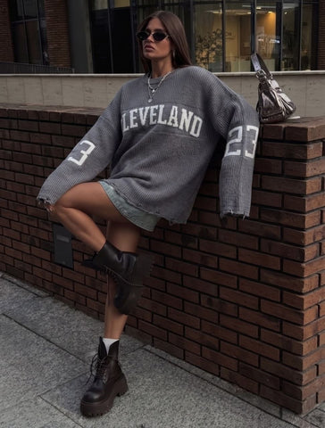Medvilnės megztinis "CLEVELAND" įvairių spalvų