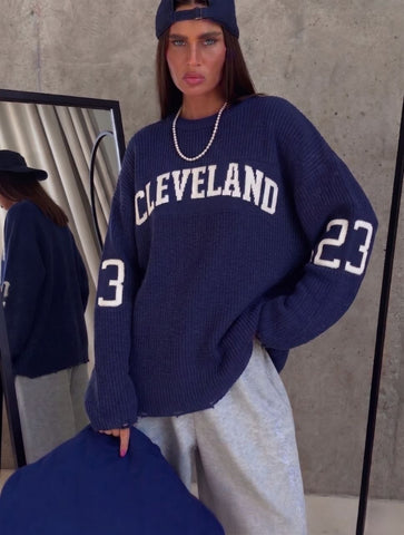 Medvilnės megztinis "CLEVELAND" įvairių spalvų