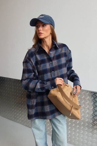 PRE ORDER Įvairių spalvų languoti marškiniai moterims - Plaid shirts for women