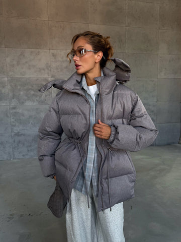 Šilta žieminė striukė su eko pūku - puffer jackets in eco down