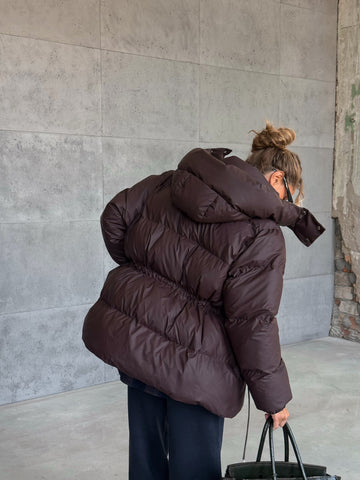 Šilta žieminė striukė su eko pūku - puffer jackets in eco down