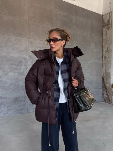 Šilta žieminė striukė su eko pūku - puffer jackets in eco down