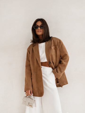 Premium quality verstos odos švarkas moterims - premium quality suede jacket for women