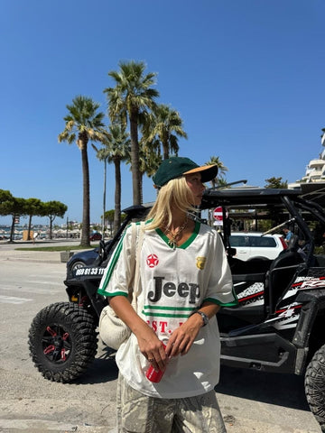 PRE ORDER! Vintage stiliaus oversized „JEEP" marškinėliai