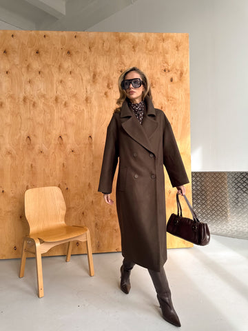 “Classic” Paltas su vilna moterims - Wool Coat for women