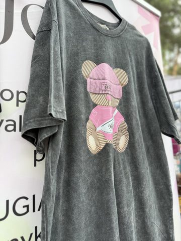 Oversized marškinėliai su meškinais - Oversized Tshirt Teddy One size