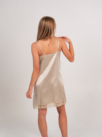 Natūralaus šilko miego naktinukai - silk nightdress for women