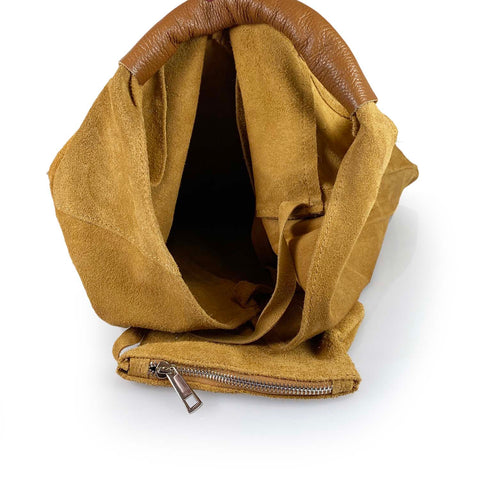 Verstos odos krepšiai/rankinės - Suede leather Tote Bags