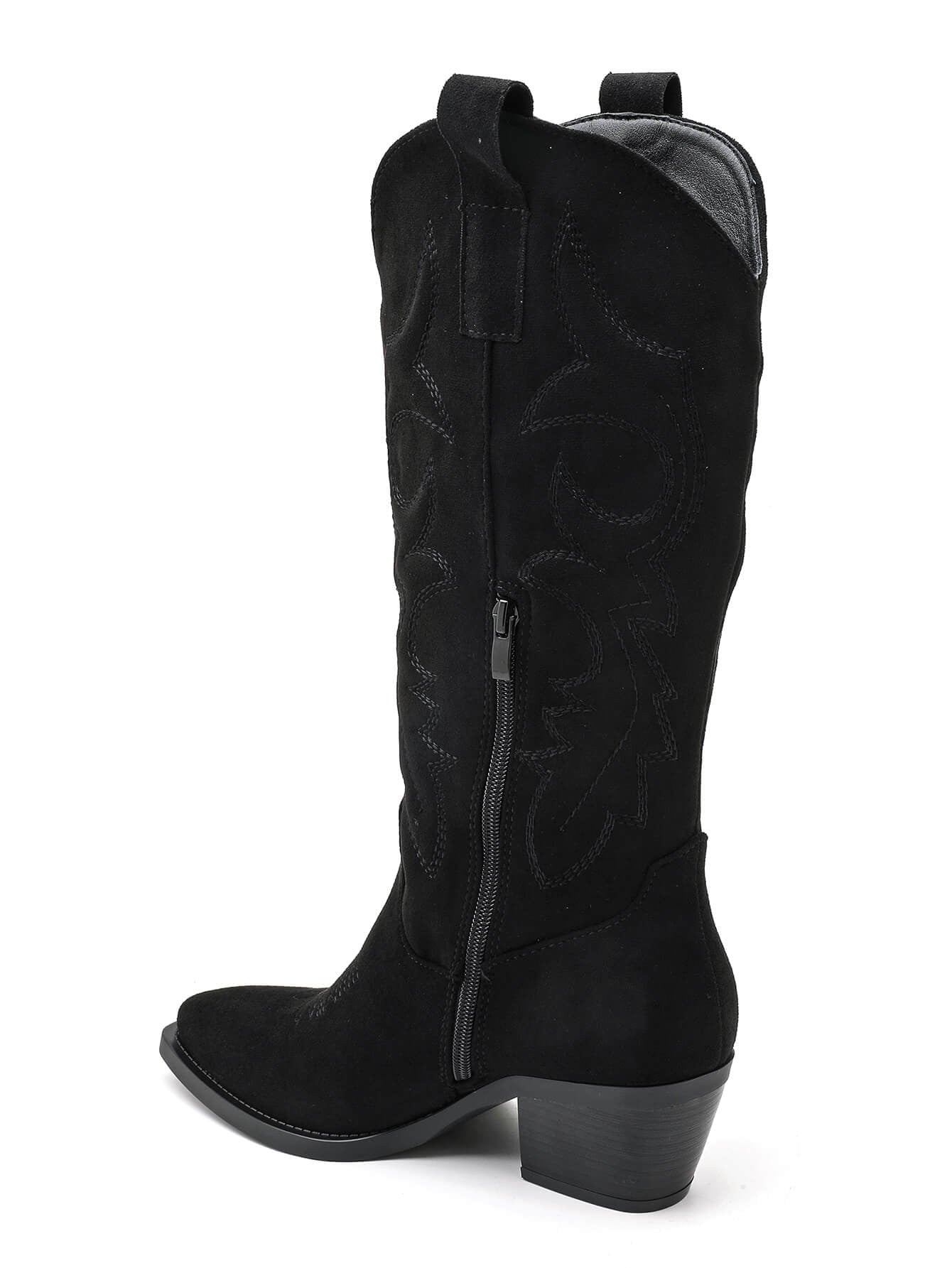 Juodi Kaubojiški batai moterims - Black Cowboy boots - Jonyk