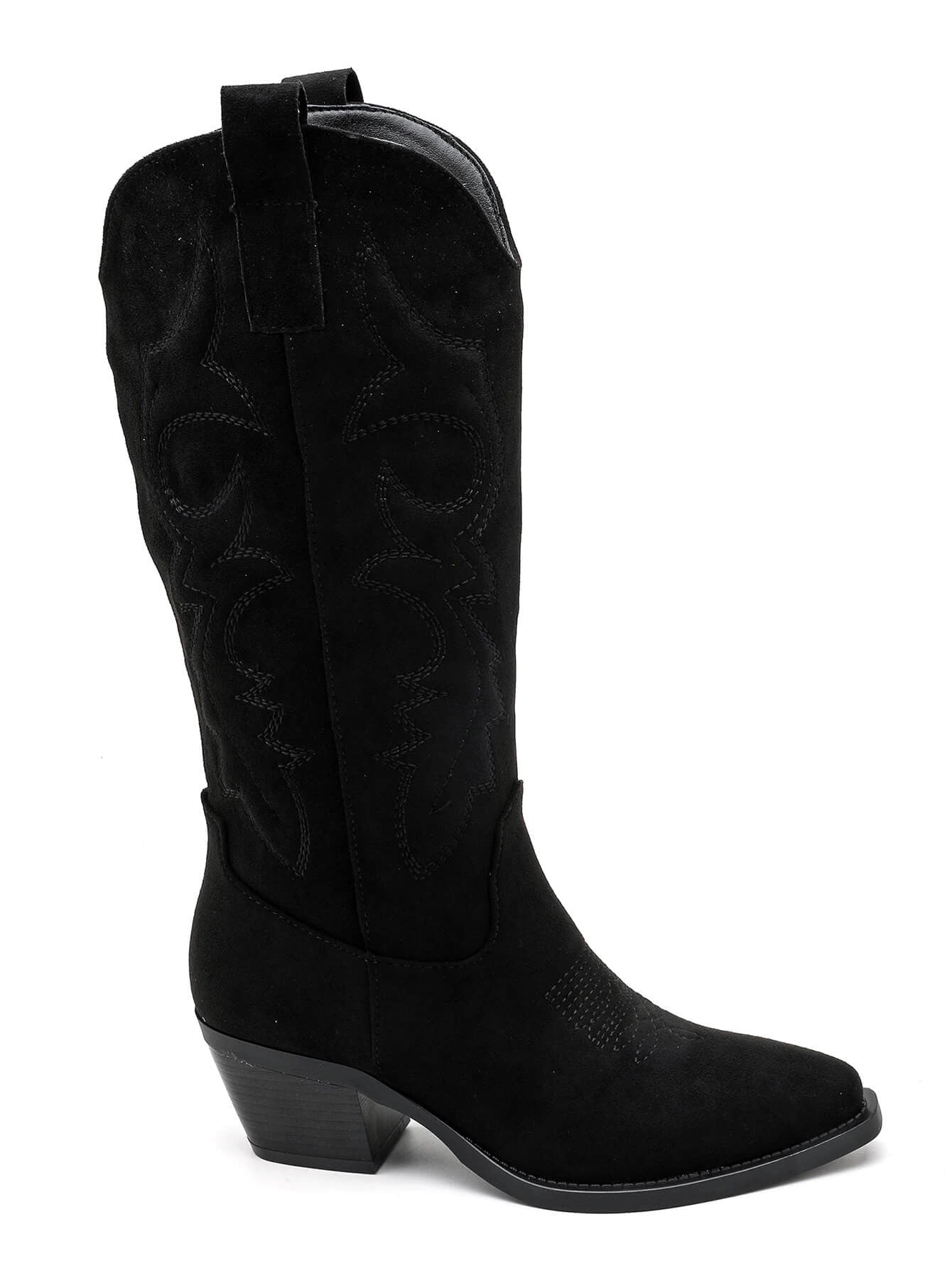 Juodi Kaubojiški batai moterims - Black Cowboy boots - Jonyk