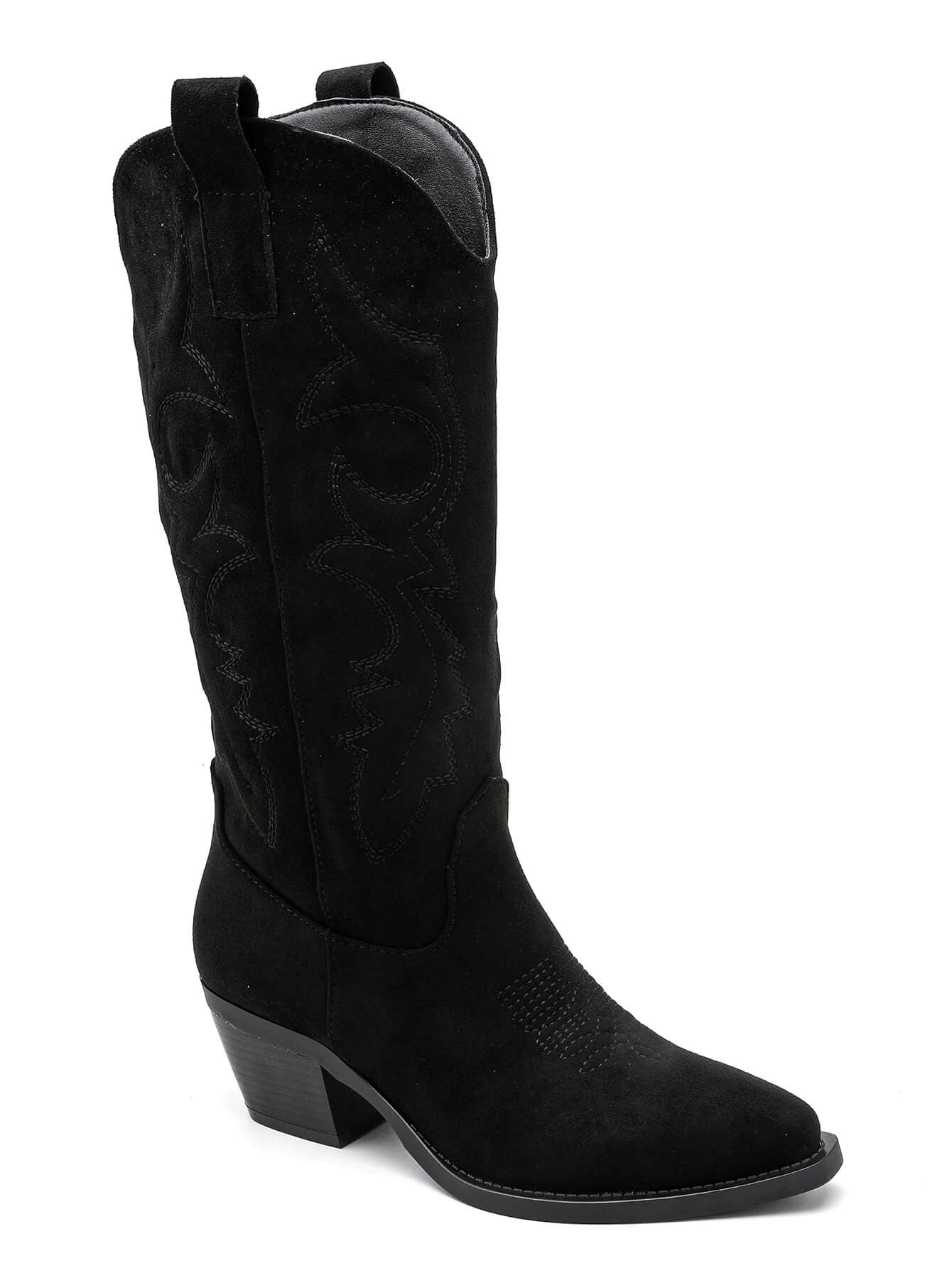 Juodi Kaubojiški batai moterims - Black Cowboy boots - Jonyk