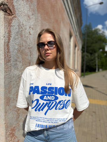 Oversized „PASSION“ marškinėliai - Jonyk