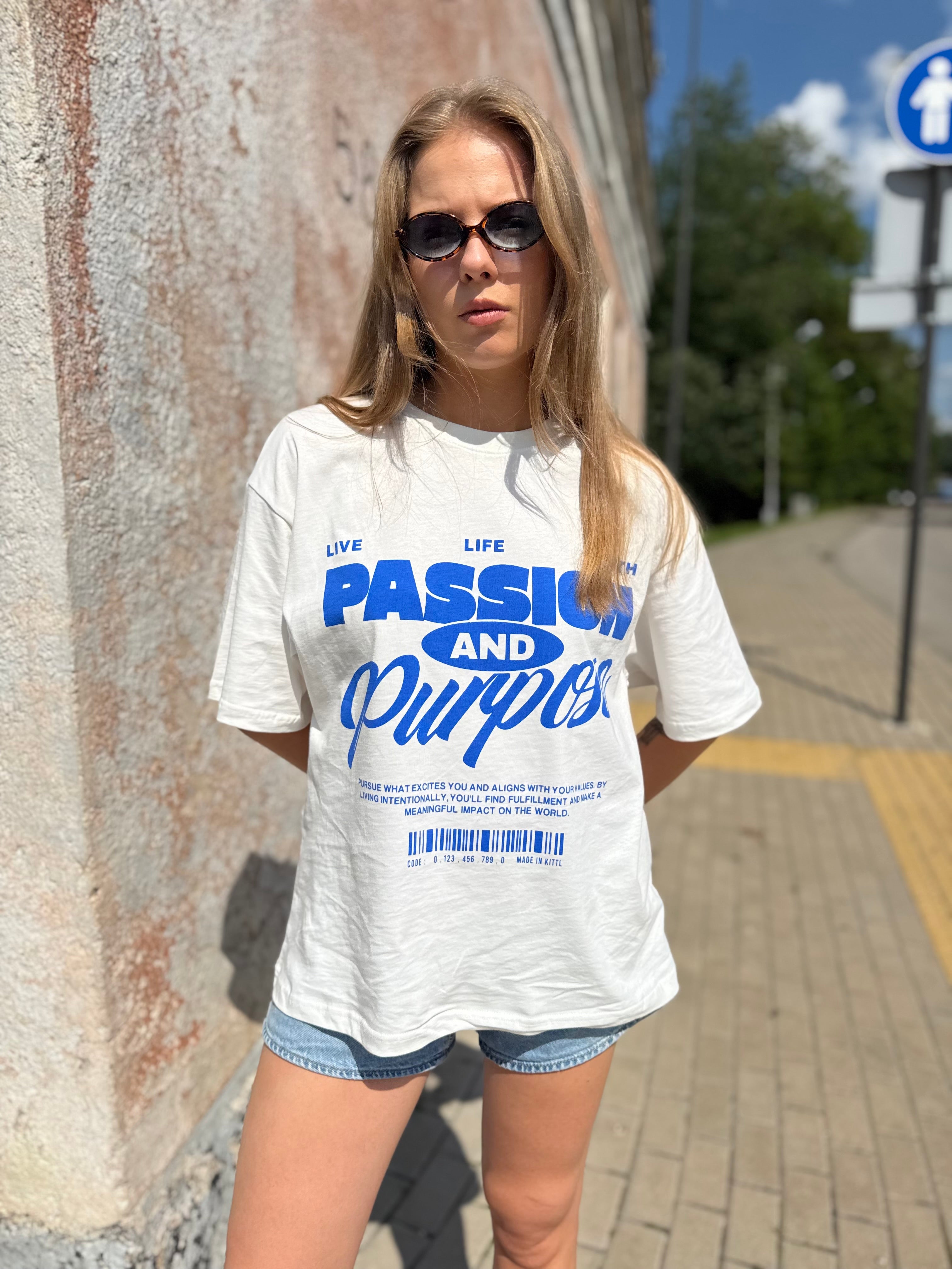 Oversized „PASSION“ marškinėliai - Jonyk