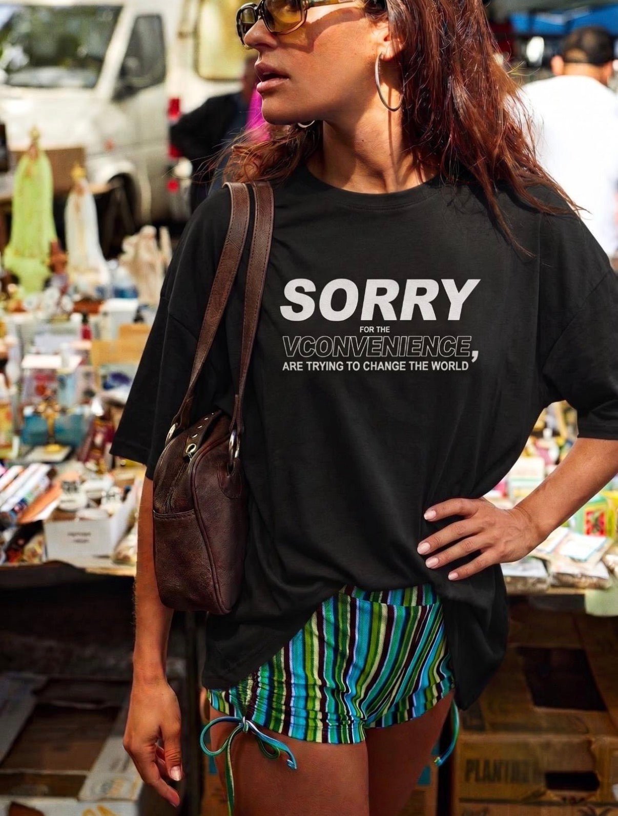 Oversized „SORRY" marškinėliai - Jonyk