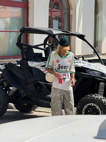 PRE ORDER! Vintage stiliaus oversized „JEEP" marškinėliai
