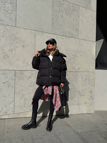 Šiltos žieminės striukės su eko pūku - puffer jackets in eco down - Jonyk