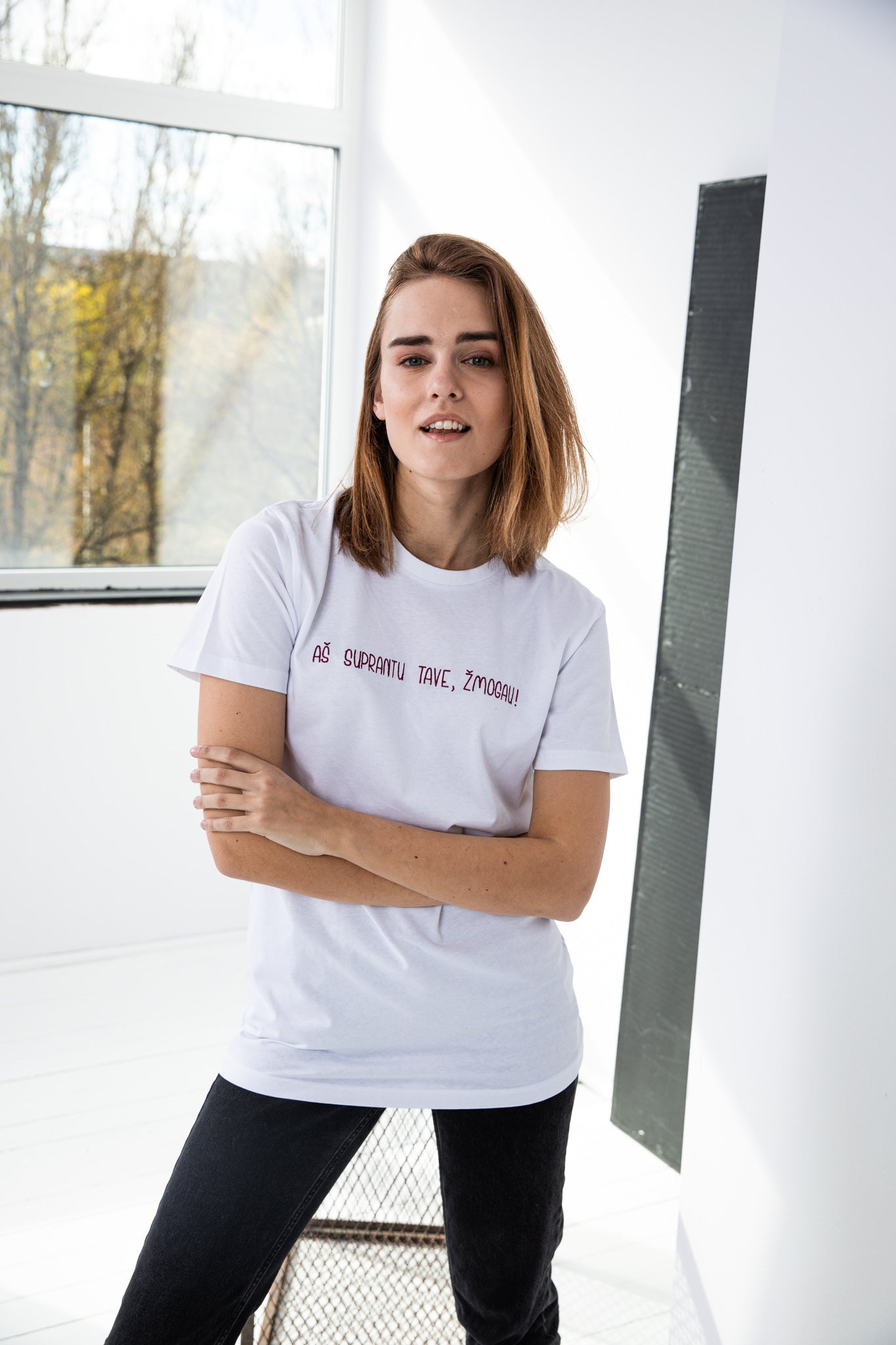 JAS UNISEX organinės medvilnės marškinėliai - Jonyk